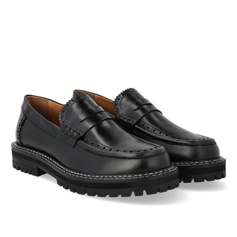 Angulus Black Loafer TROIA