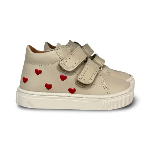 Atlanta Sand Red Heart Sneaker Bootie