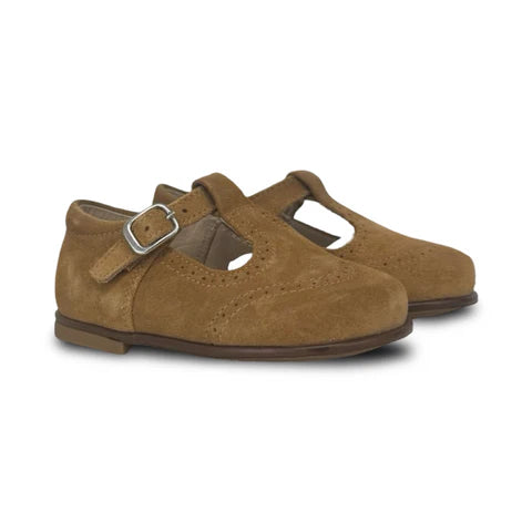 Beberlis Cuoio Suede T Strap