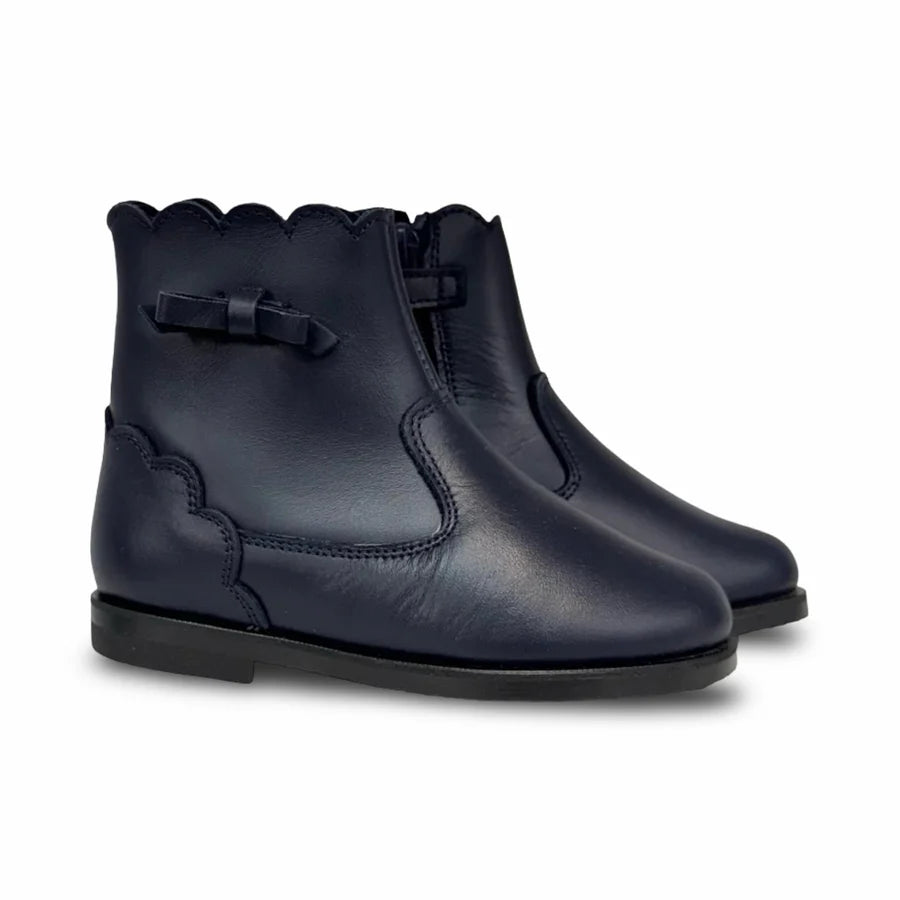 Don Louis Navy Bow bootie