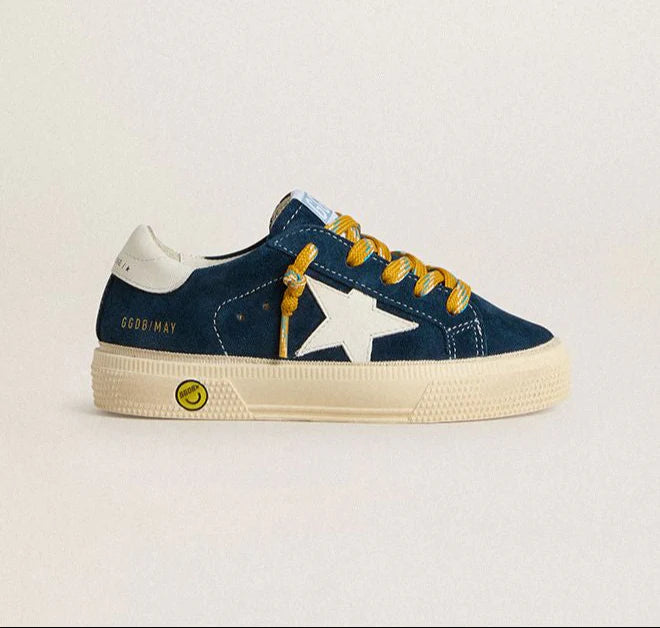 Golden Goose Blue Suede Sneaker