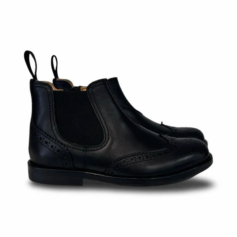 Rondinella Black Wingtip Bootie