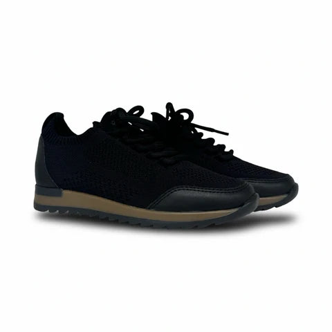 Porte Black Knit Sneaker