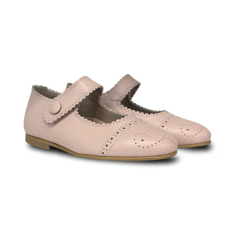 Don Louis Pink Scalloped Mary Jane