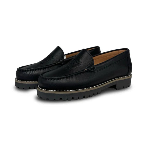 LMDI Black Logo Chunky Loafer