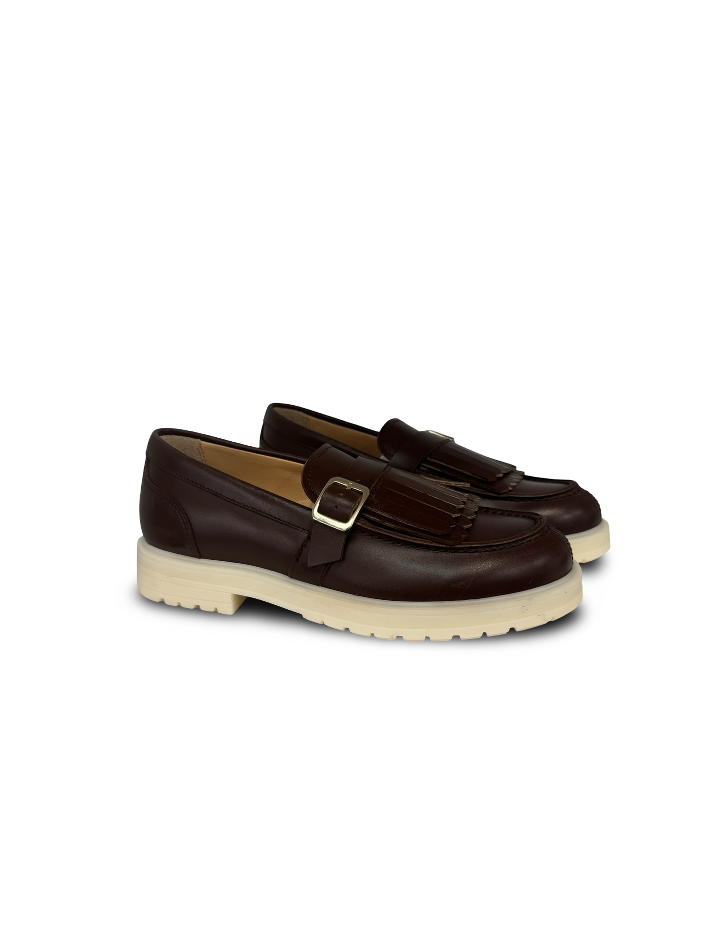 Rondinella Brown Fringe Loafer