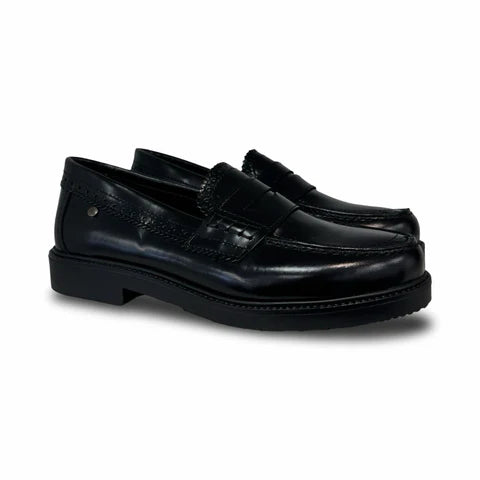 Confetti Black Scallop Loafer