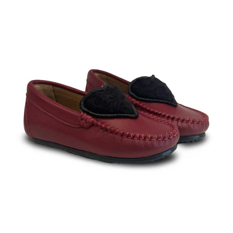 Porte Winter Red Sherpa Heart Loafer