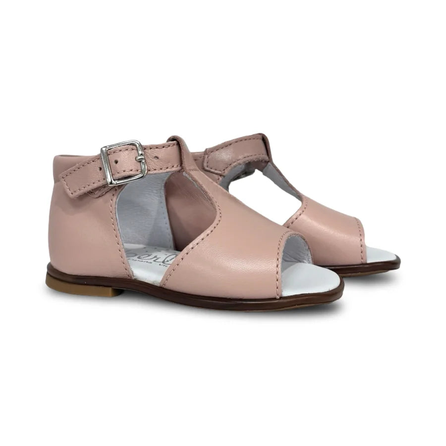 Beberlis Pink T-Strap Open Toe Sandal