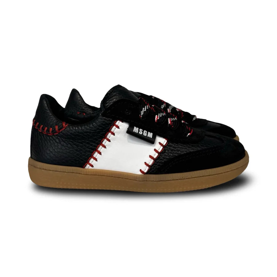 MSGM Black Stitch Sneaker