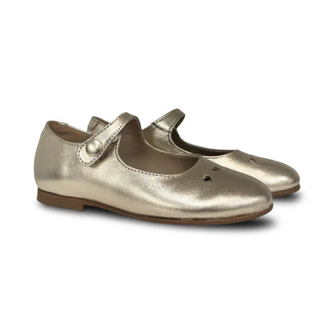 Lauve Linda Gold Tri Heart Mary Jane