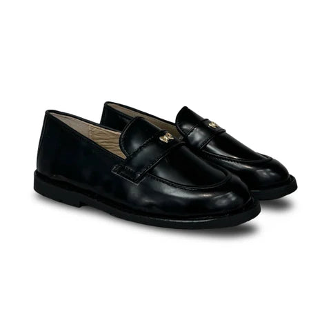 Lauve Black Bow Nancy Loafer