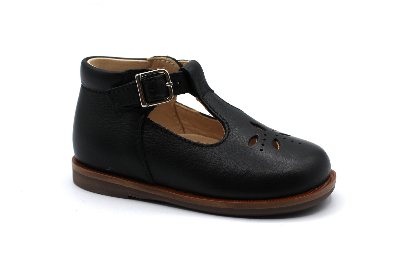 Beberlis Cathay Black Baby T-Strap High Top