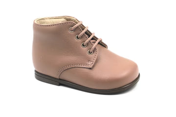 Beberlis Old Pink Lace up Baby Bootie