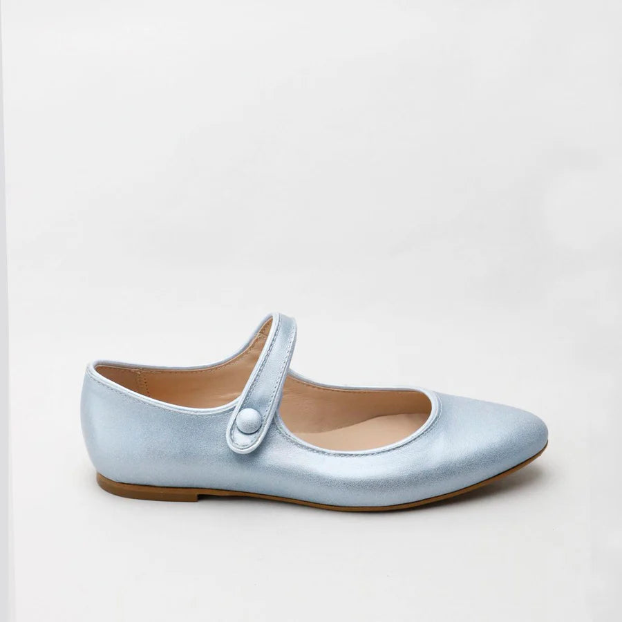 Papanatas Aries Turquesa Pointed Mary Jane