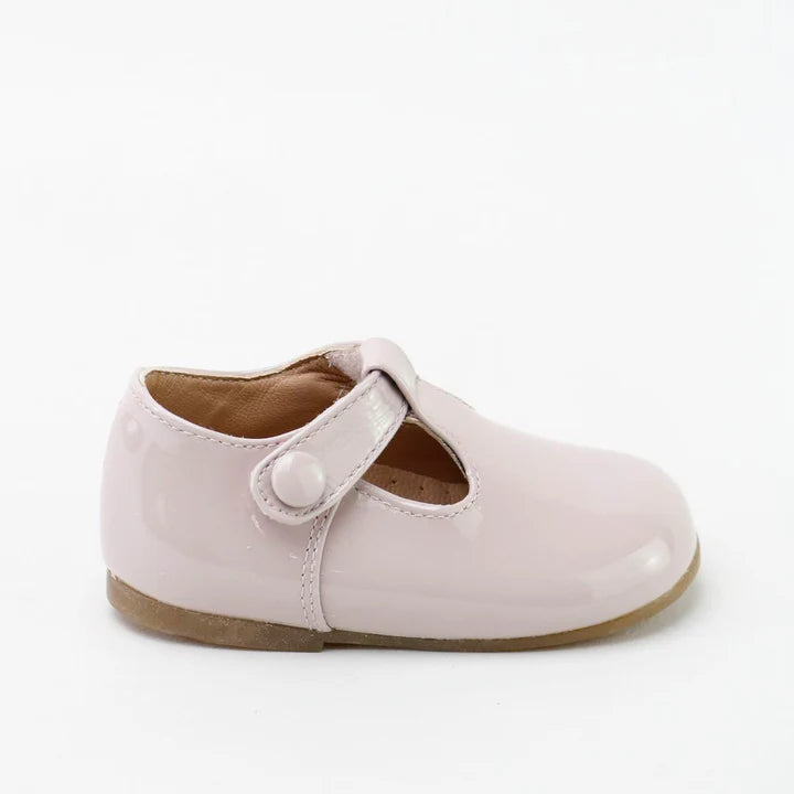 Papanatas Old Rose Patent Baby T Strap