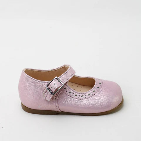 Papanatas Metallic Lavender Baby Dot Mary Jane