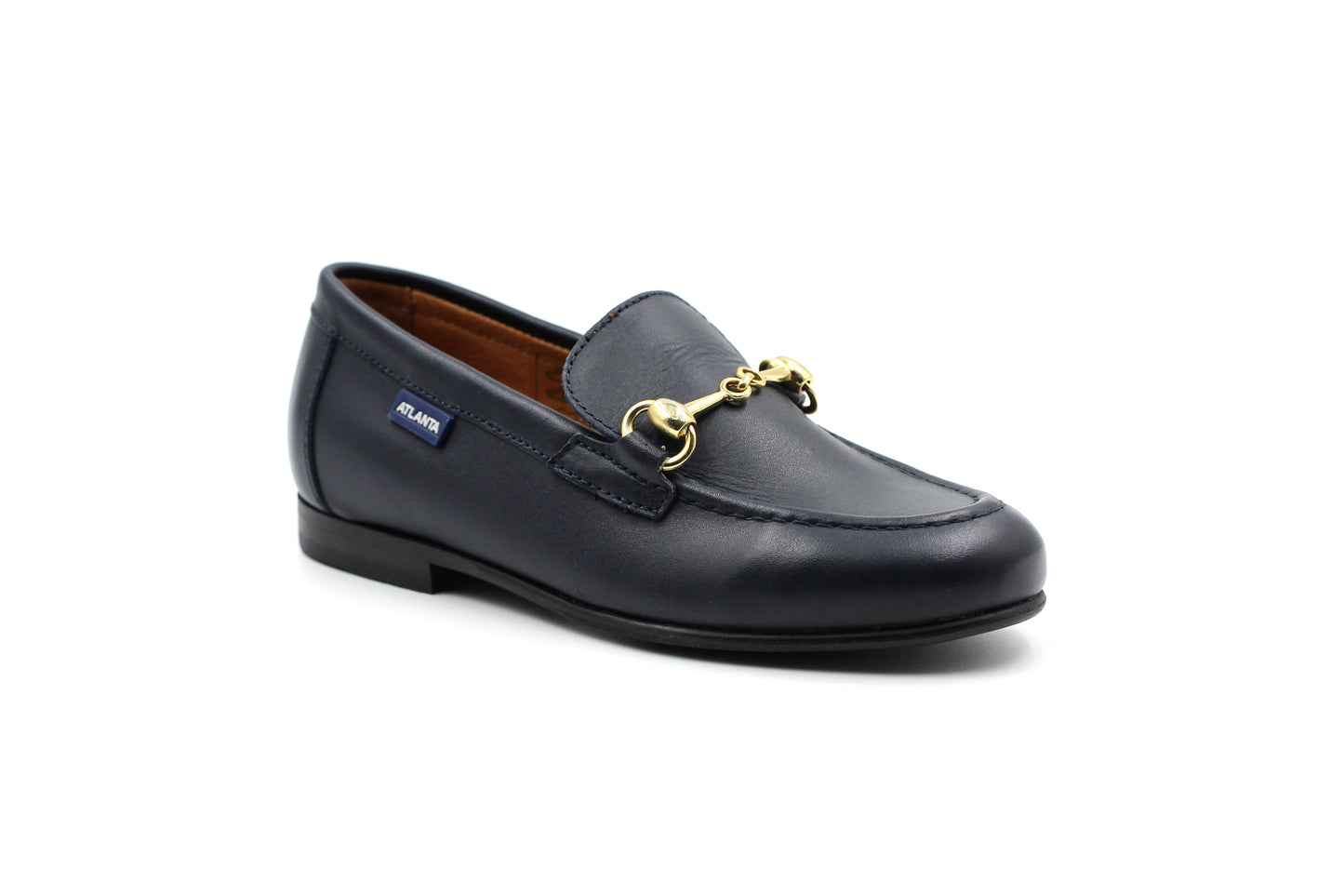 Atlanta Navy Buckle Dress Loafer