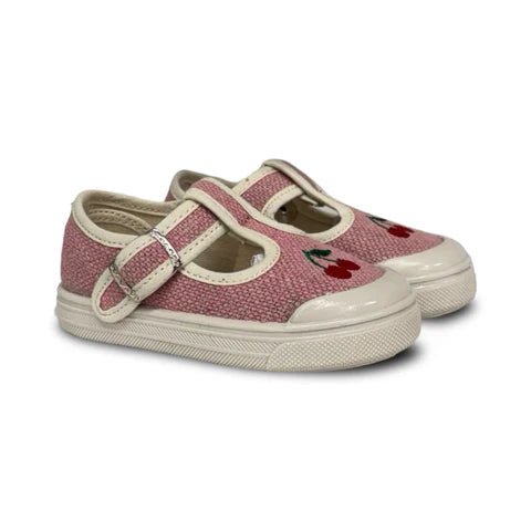 Pepe Rosa Cherry Sneaker T Strap