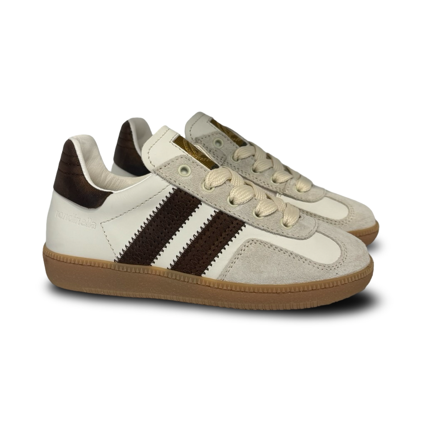 Rondinella Cream and Brown Sneaker