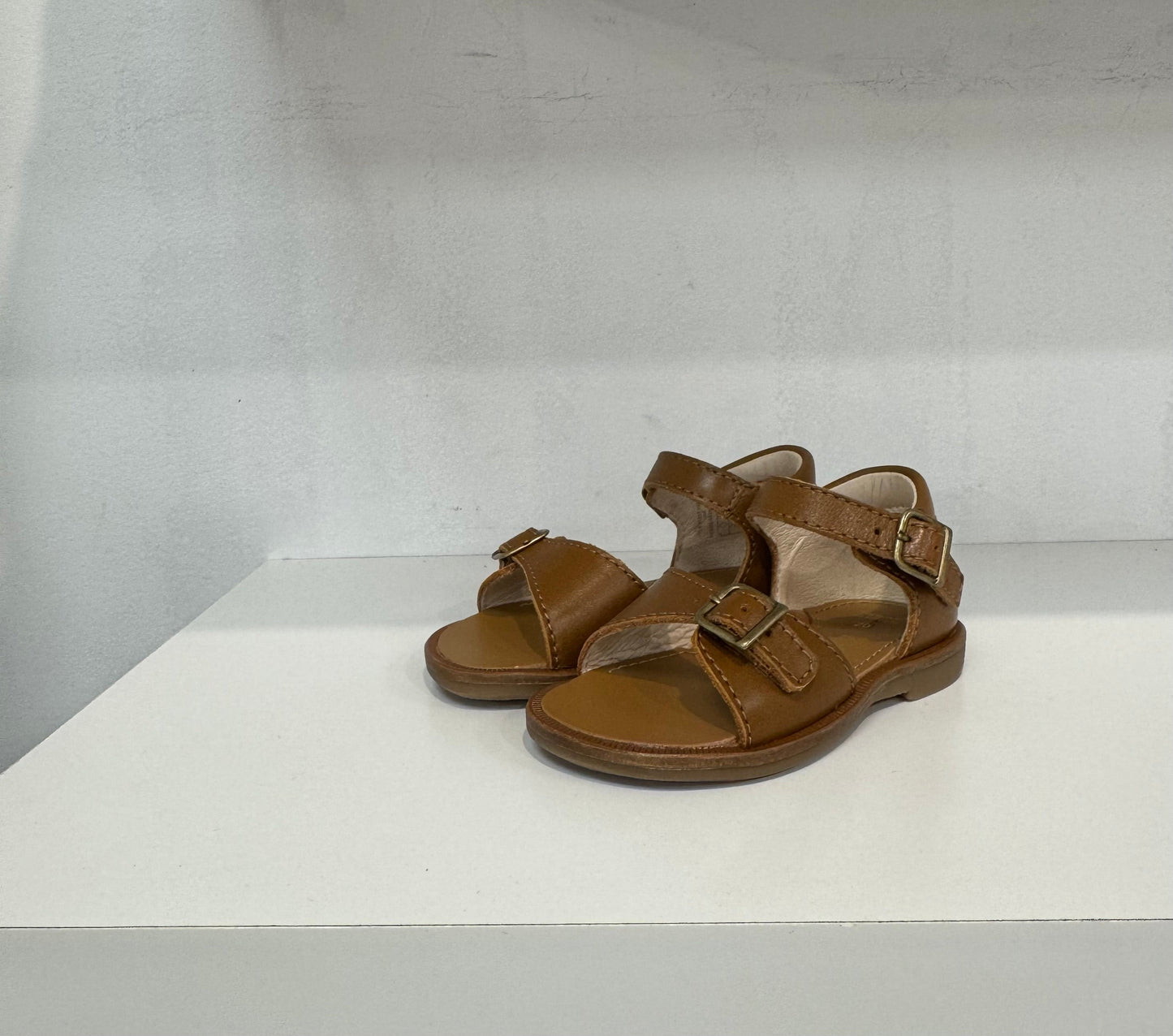 Beberlis Luggage Brown Baby Open Toe Sandal