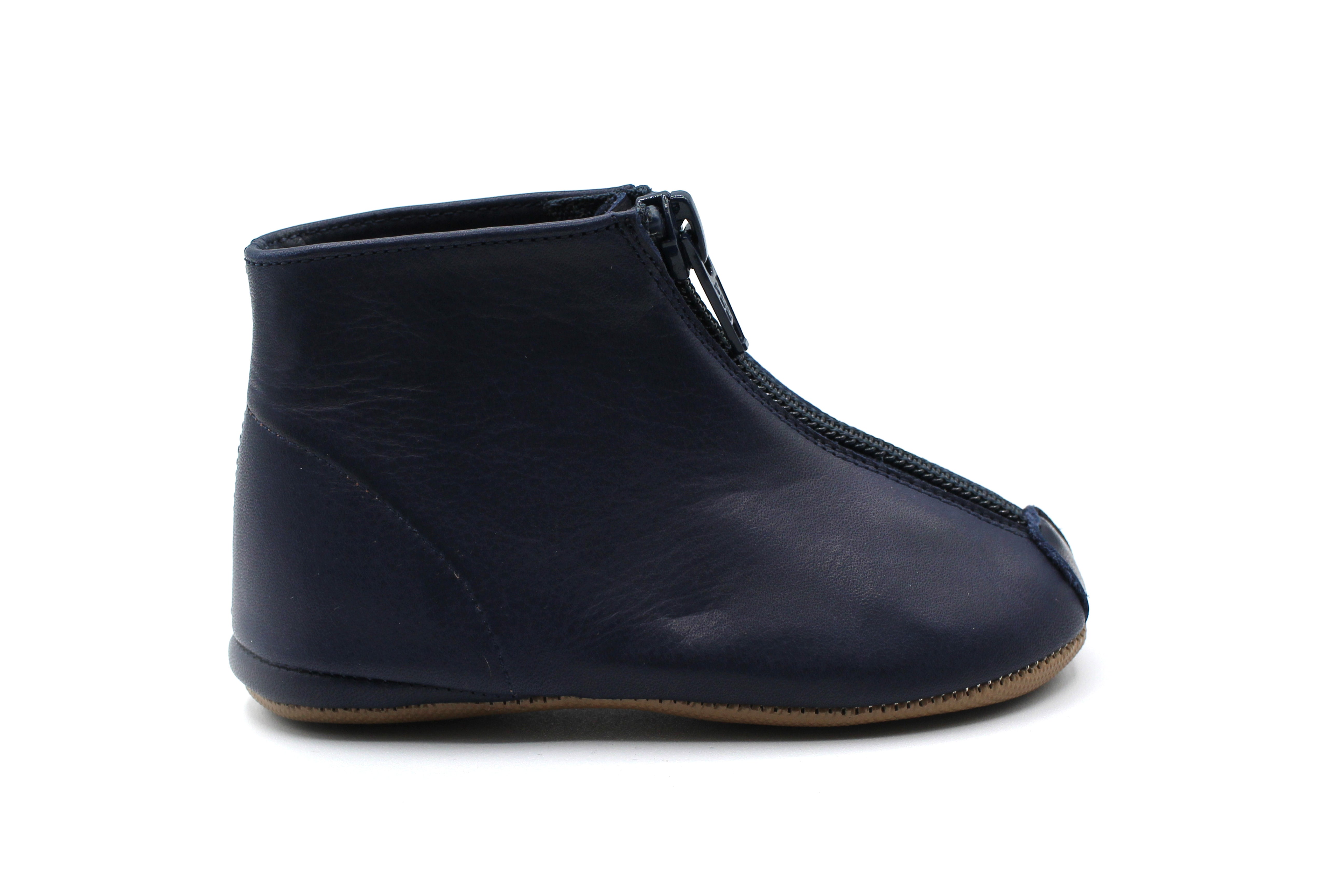 PEPE Navy Zipper Bootie Hal Shoes New Jersey