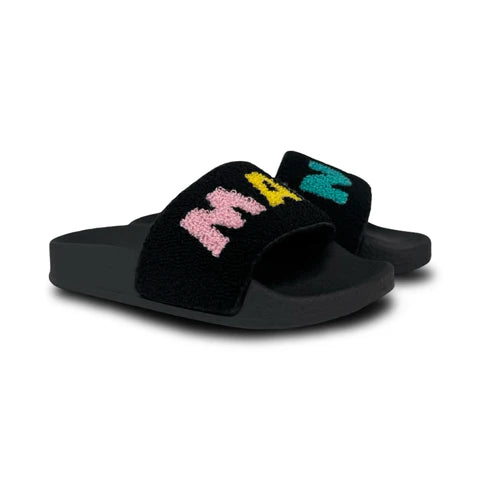 Marni Black Terry Slide
