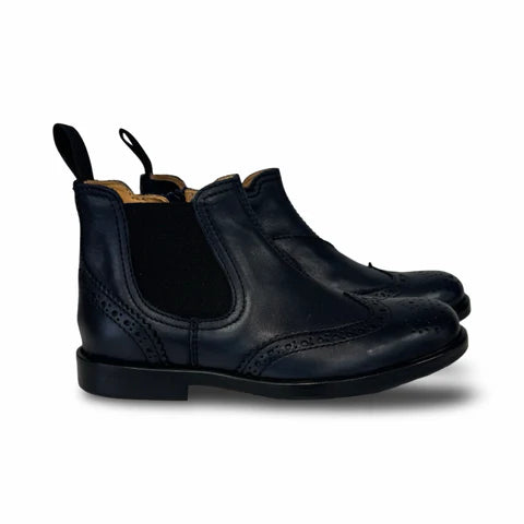 Rondinella Navy Wingtip Bootie