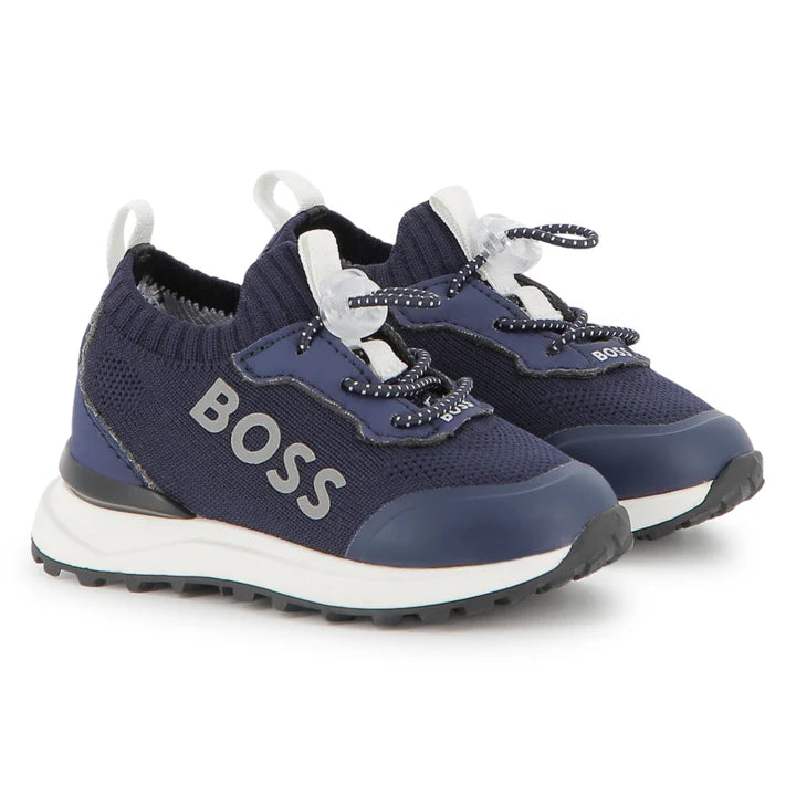 Hugo Boss Navy Pull String Sneaker