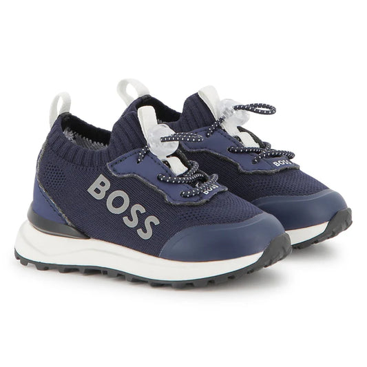 Hugo Boss Navy Pull String Sneaker