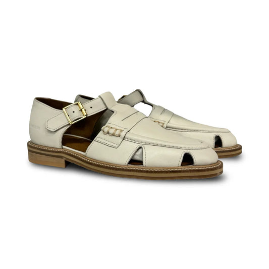 Angulus Oatmilk Buckle Loafer