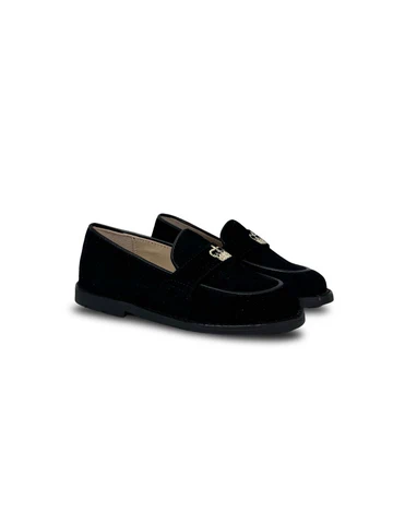 Lauve Black Bonnie Crown Loafer