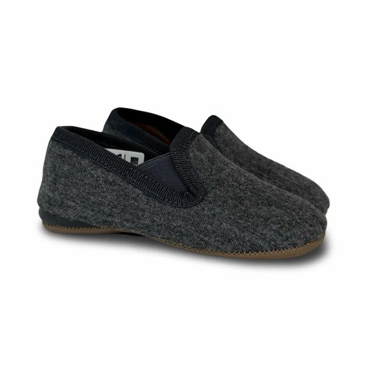 Pepe Grey Wool Smoking Slipper