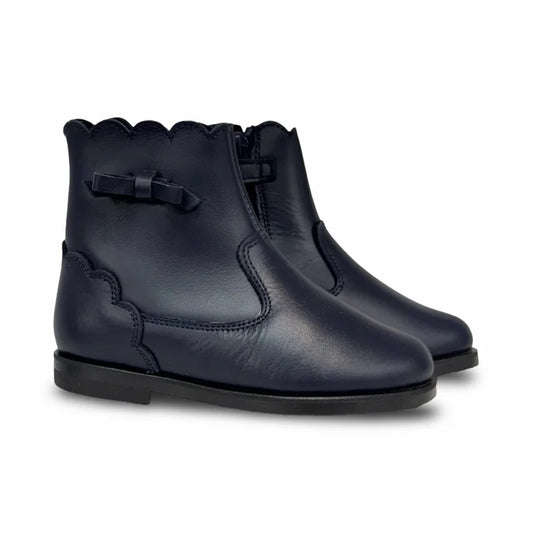 Don Louis Navy Bow bootie