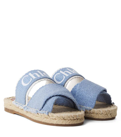 Chloe Denim Blue Sandals