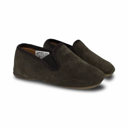 Pepe Brown Suede Smoking Slipper