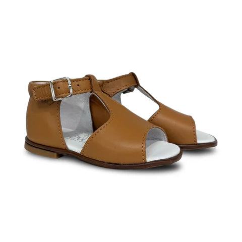 Beberlis Brown T-Strap Open Toe Sandal