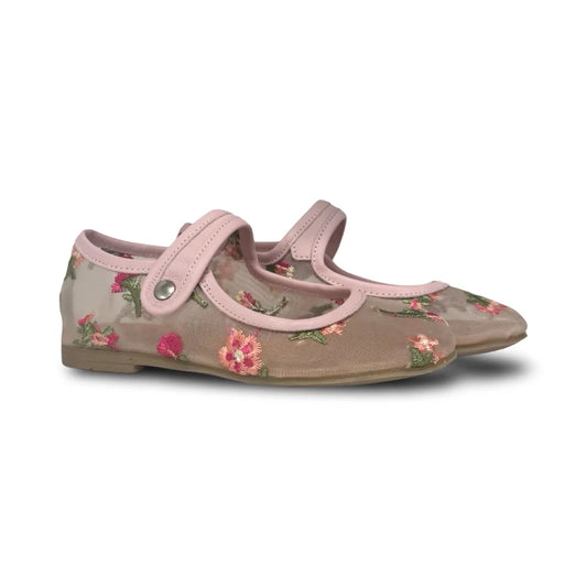 Pepe Floral Mesh Mary Jane