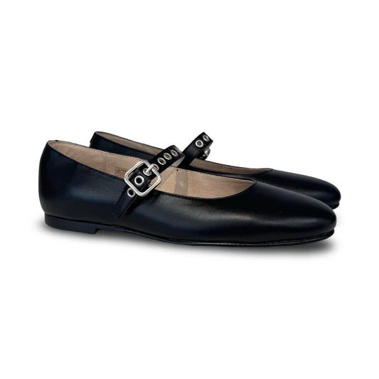 Valencia Black Buckle Mary Jane