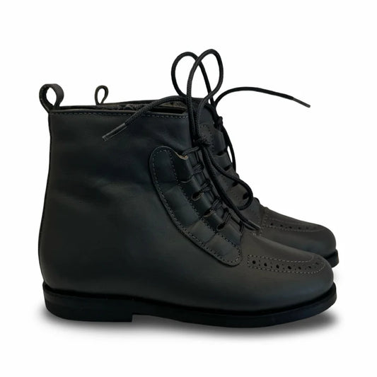 Don Louis Graphite Lace up Bootie