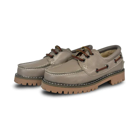 Lmdi Taupe Chunky Boat Loafer