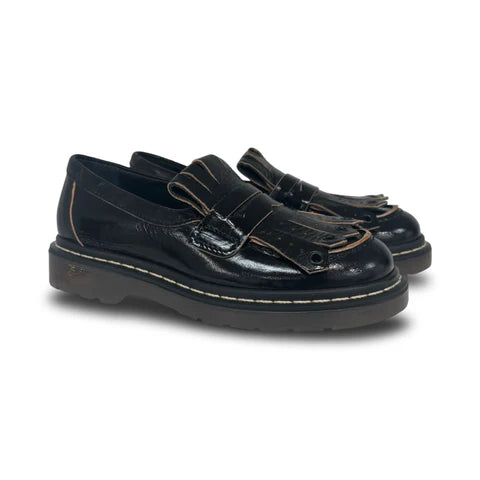 Rondinella Black Fringe chunky Loafer