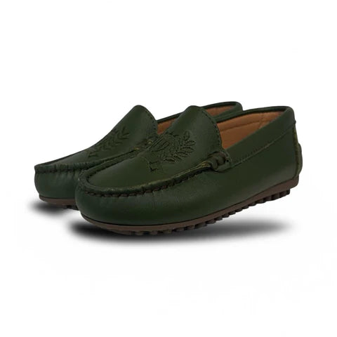 LMDI Hunter Green Logo Loafer