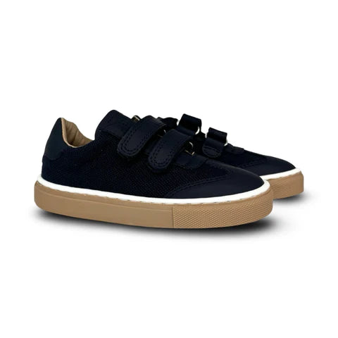 Porte Navy Linen Velcro Sneaker