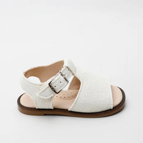 Papanatas Lino Cañamo Gingham Sandal