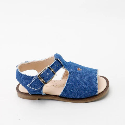Papanatas Denim Indigo Heart Sandal