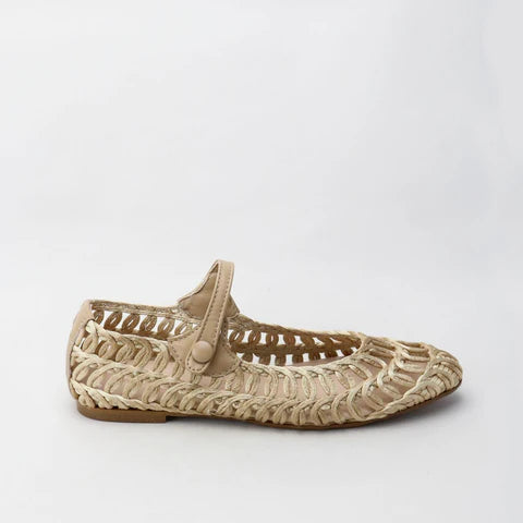 Papanatas Cola De Raton Woven Mary Jane