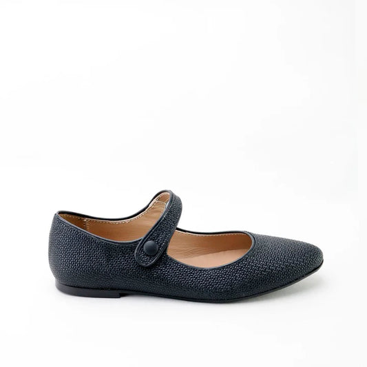 Papanatas Yucatan black Pointed Mary Jane