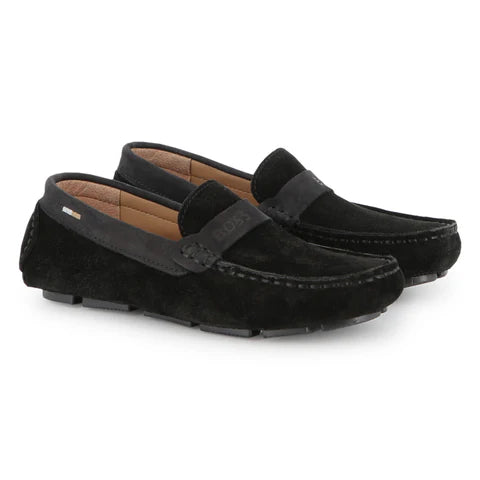 Hugo Boss Black Suede Moccasin