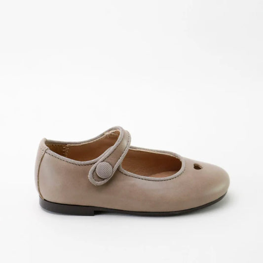 Papanatas Ajax Taupe Heart Mary Jane